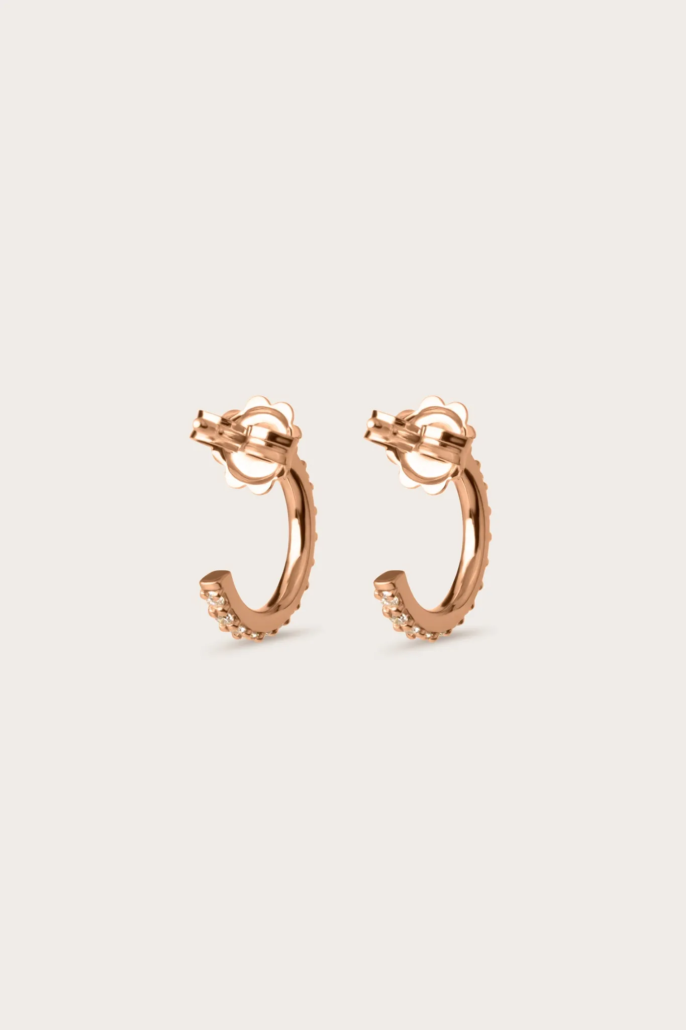 Pavé Diamond Hoops