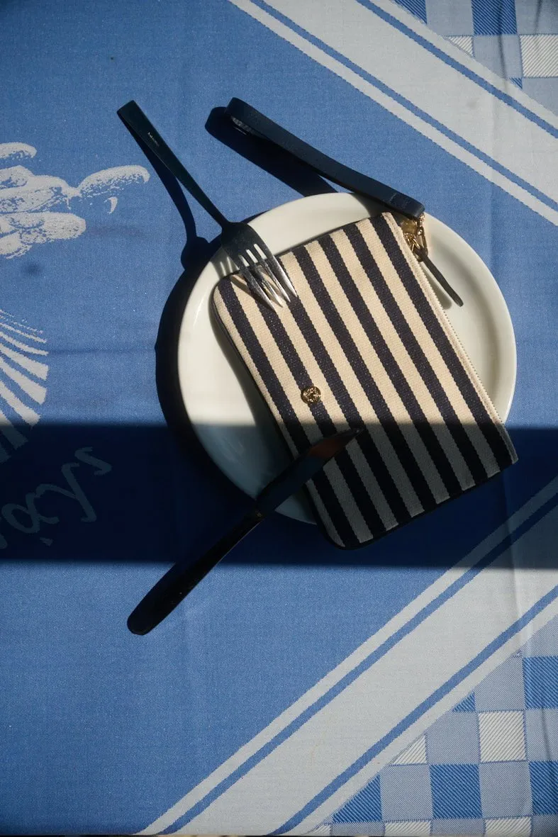 Riviera Canvas Pouch Striped