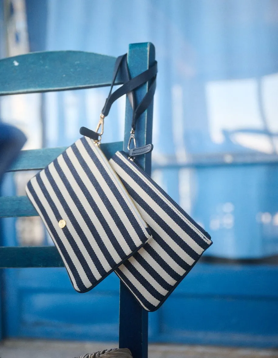 Riviera Canvas Pouch Striped