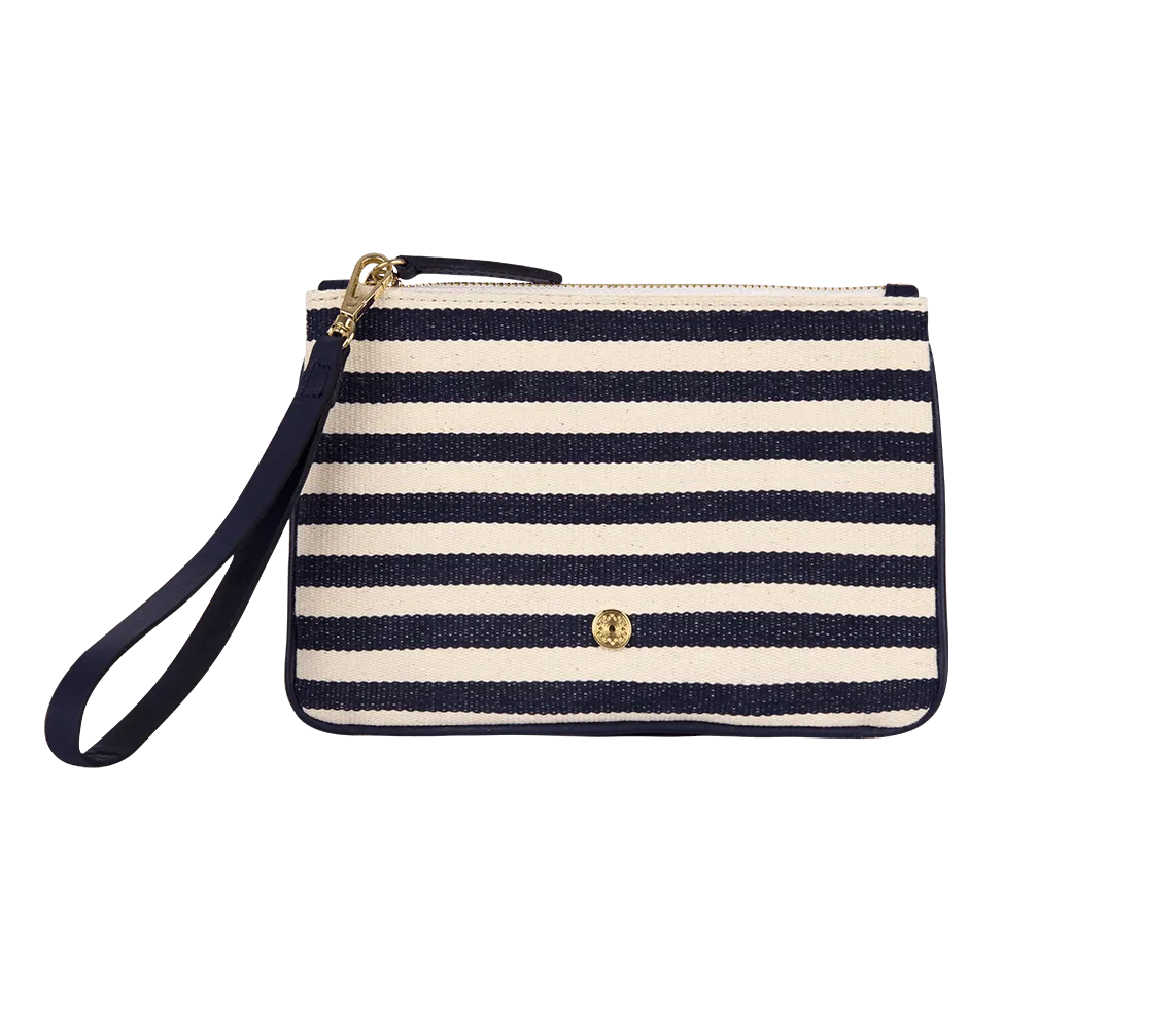 Riviera Canvas Pouch Striped