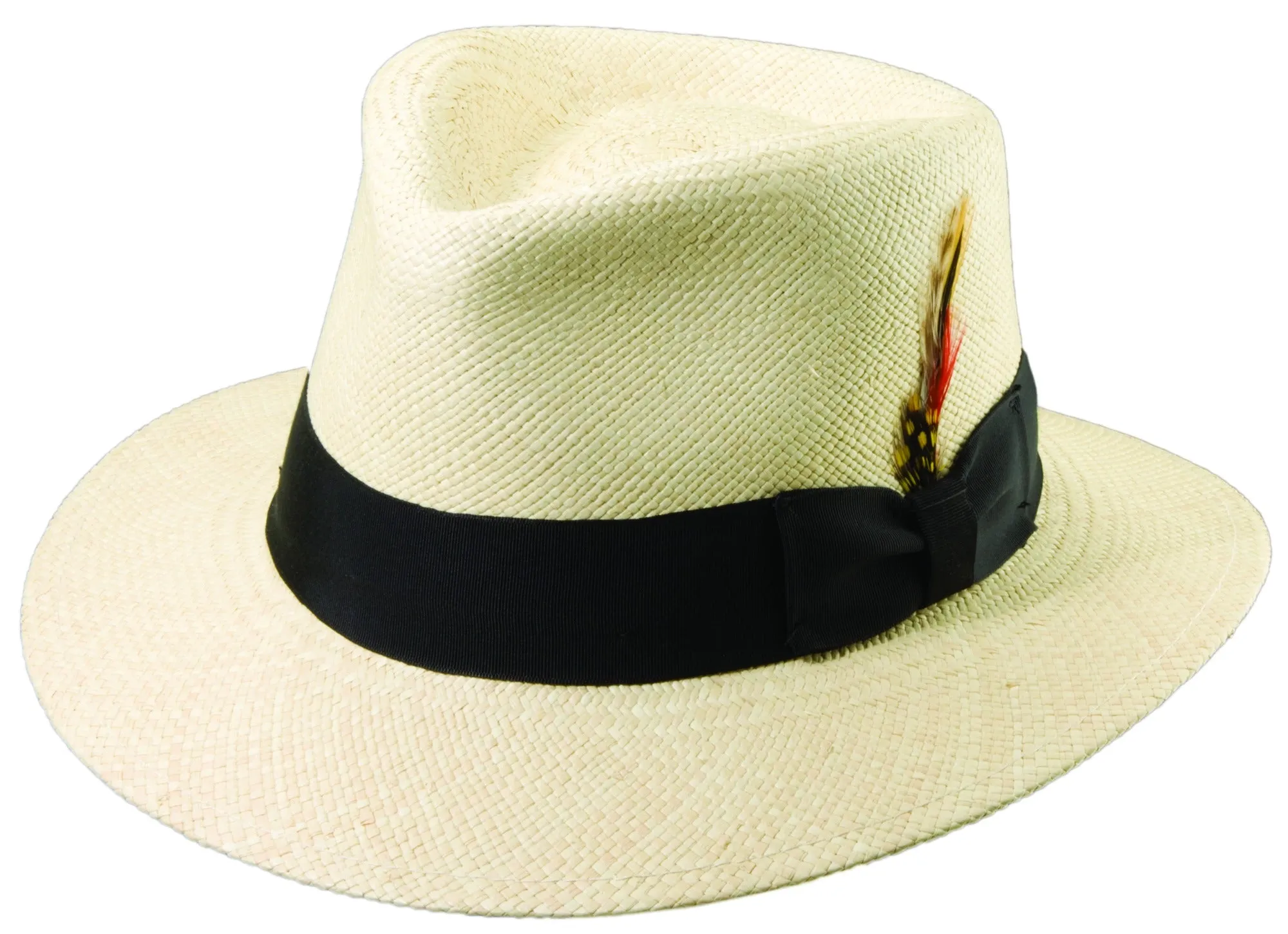 Scala Genuine Panama C Crown Fedora Hat