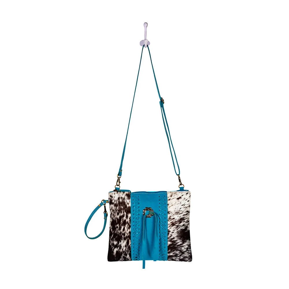 Sky Falcon Canvas And Hairon Bag