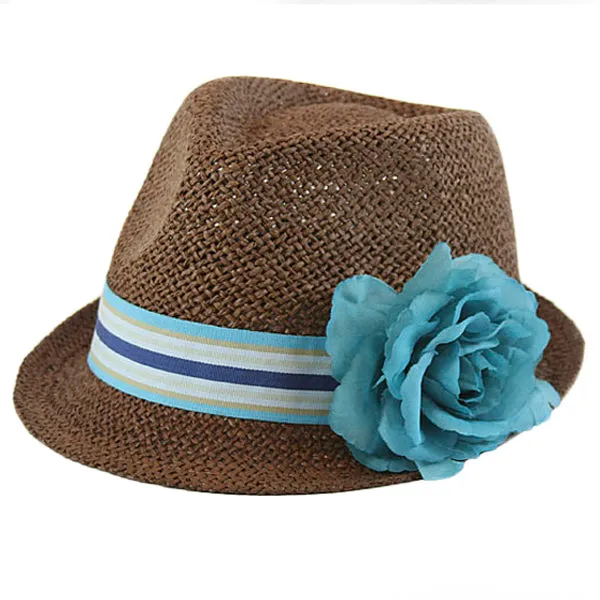 Something Special - Straw Fedora with Ribbon and Flower