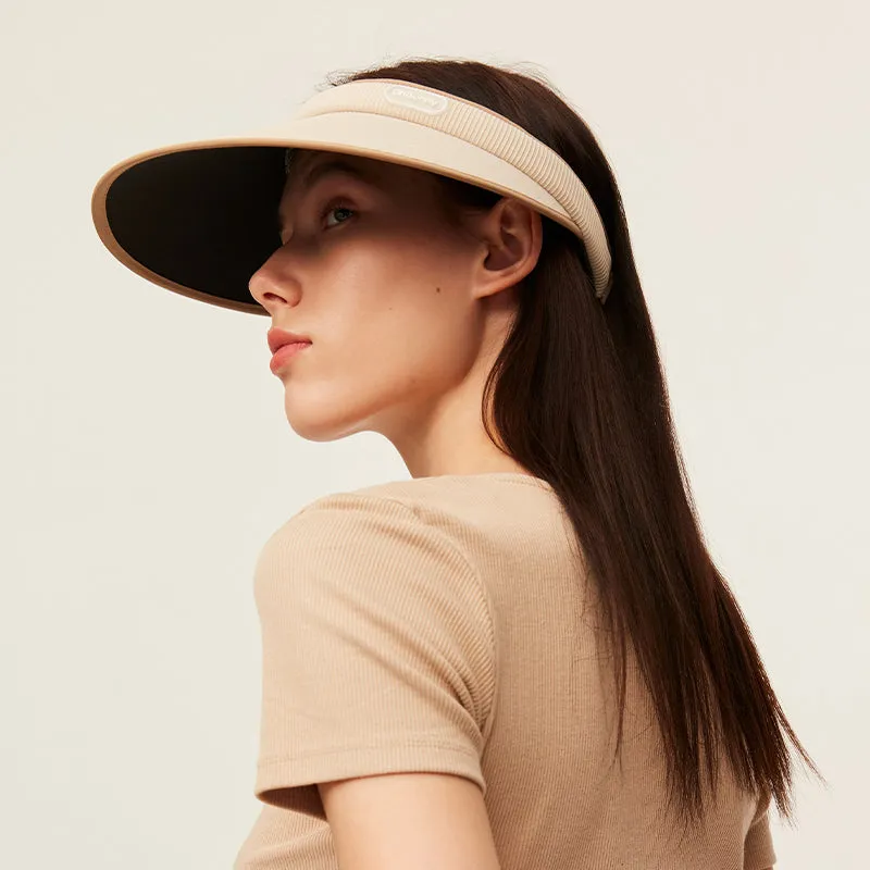 Women' Empty Top Large Brim Sun Visor Hat UPF50 