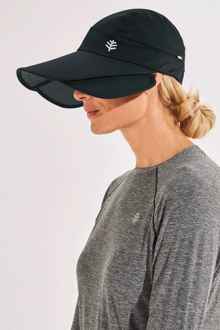 Women's Olivia Convertible Sun Visor  |  Black