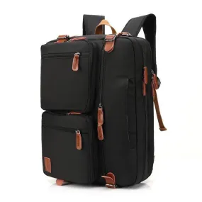 Woosir Dual-Use Canvas Laptop Backpack Briefcase